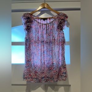 Banana Republic Ruffle Sleeve Blouse Small NWOT